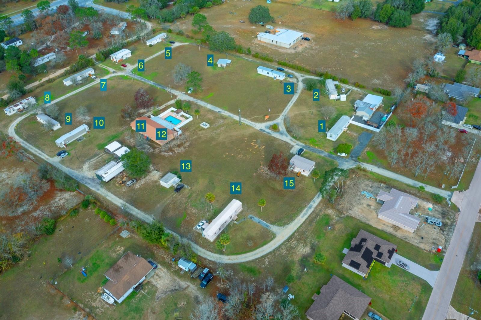 15 Site Mobile Home Park For Sale in Marion County, FL $1,585,000